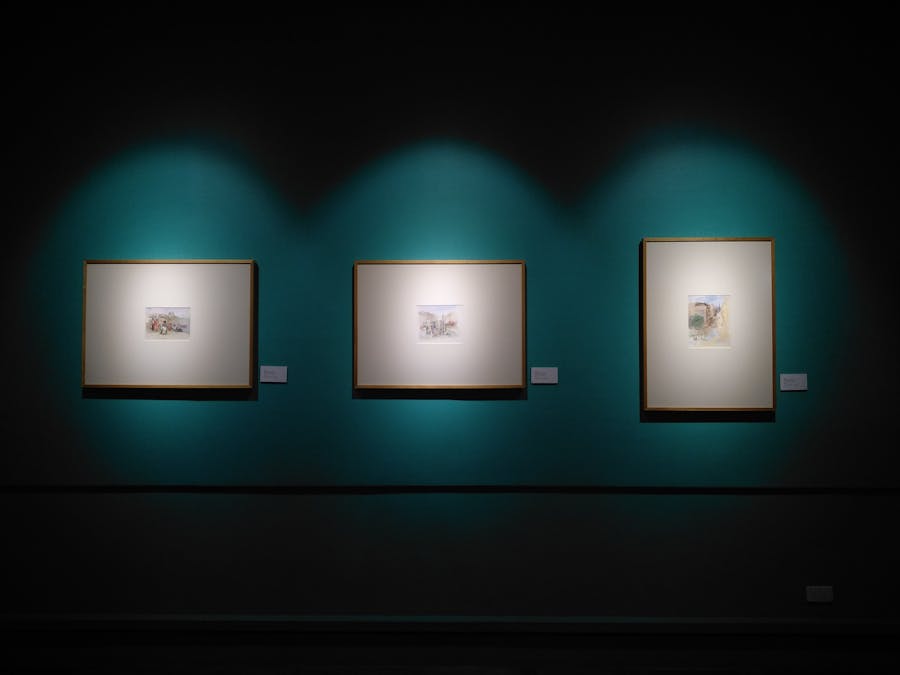 Modern contemporary art installation